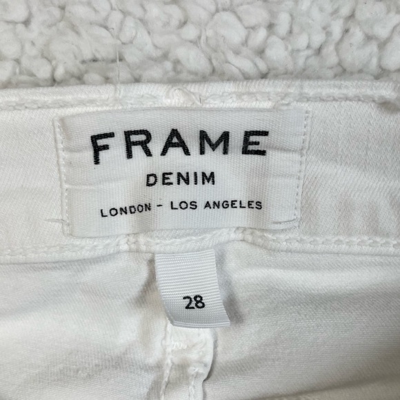 NWOT Frame Denim ”Le Skinny de Jeanne” size 28 Raw Cut Step Hem Jeans - Picture 2 of 9